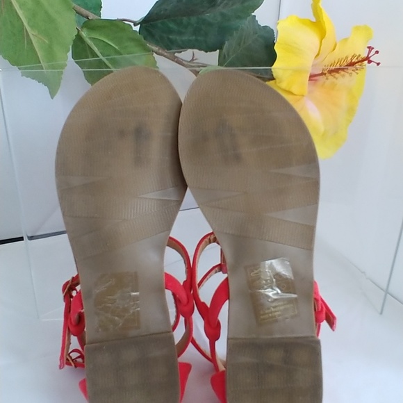 Ashley Stewart Red Thong Sandals - Picture 3 of 8